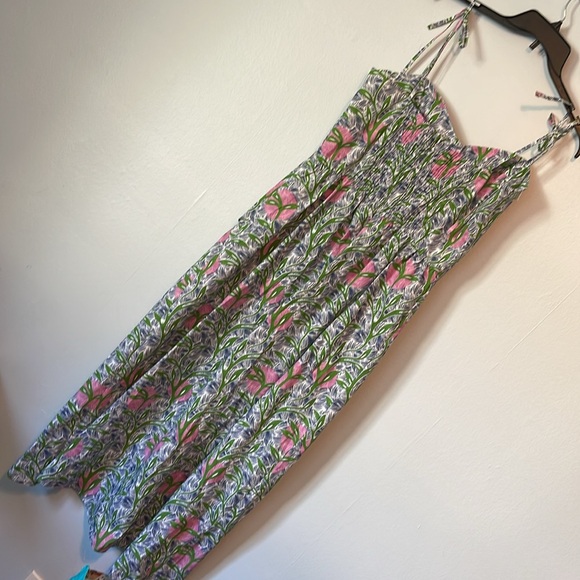 New no tag xl floral dress with slit - Picture 5 of 6